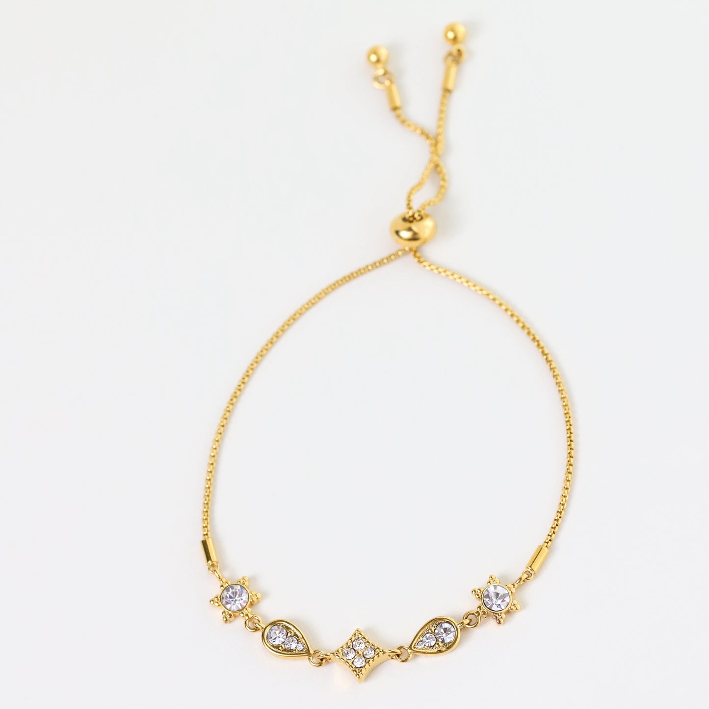 Crystal Bolero Bracelet - Gold