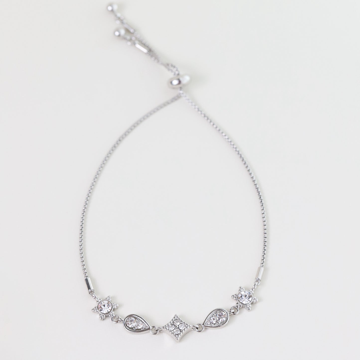 Crystal Bolero Bracelet - Silver