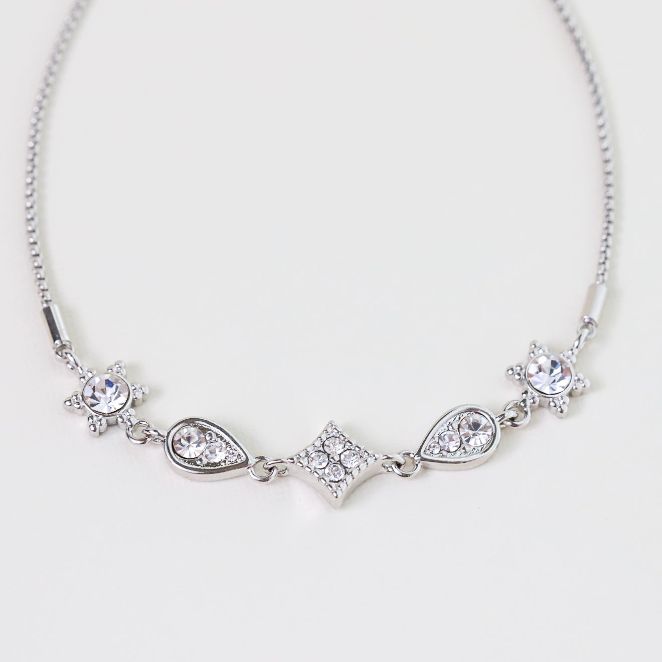 Crystal Bolero Bracelet - Silver