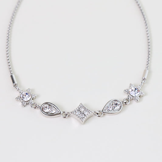 Crystal Bolero Bracelet - Silver