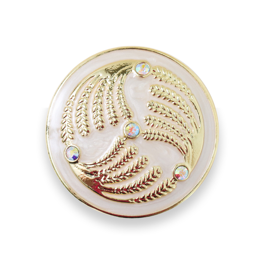 Deco Feather Statement - Gold