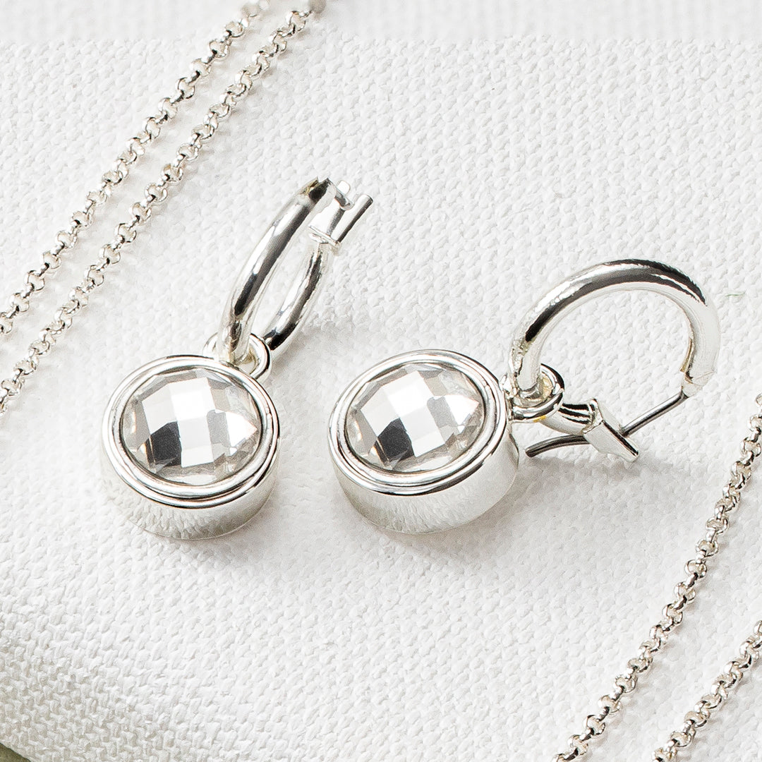 Dainty earrings with snap jewelry charms by Style Dots