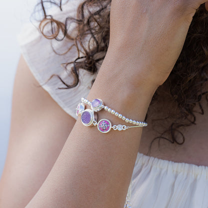 Layered bracelets for dainty jewelry