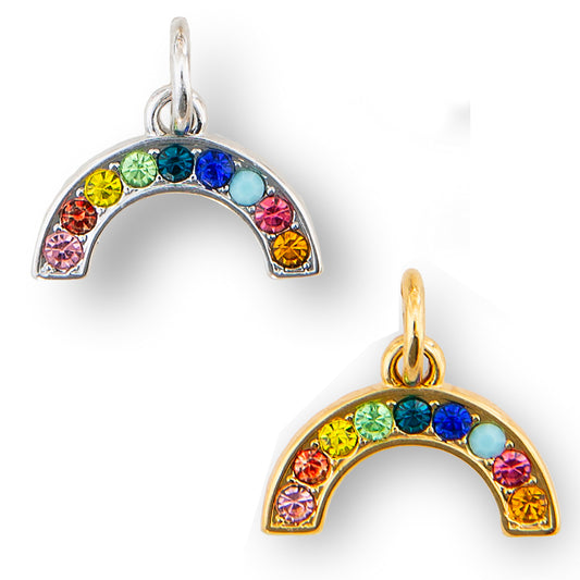 Rainbow Glitter Charm