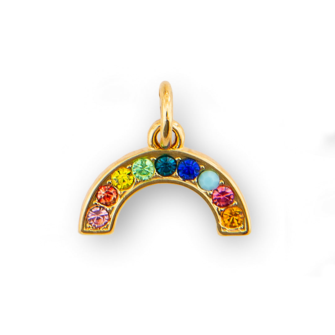 Rainbow Glitter Charm