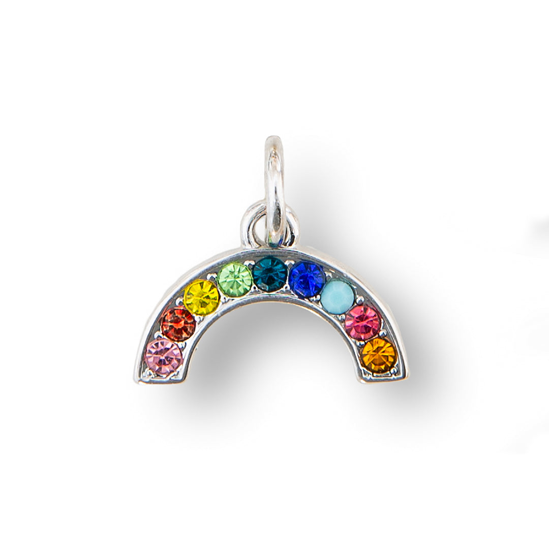 Rainbow Glitter Charm