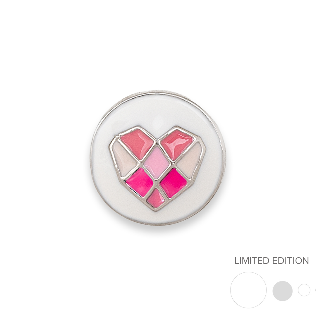Pink Geo Heart Original