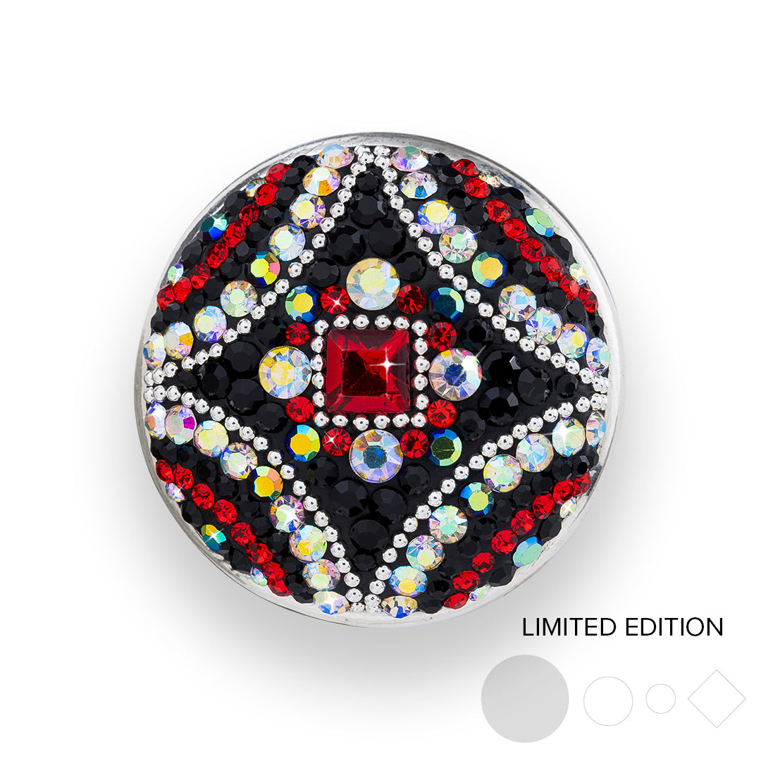 Red/Black Rhombus Couture Statement