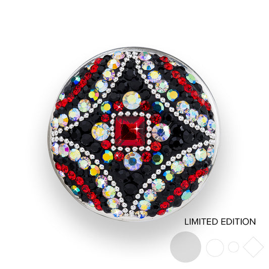 Red/Black Rhombus Couture Statement