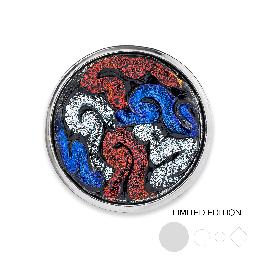 Patriotic Squiggle Dichroic Statement