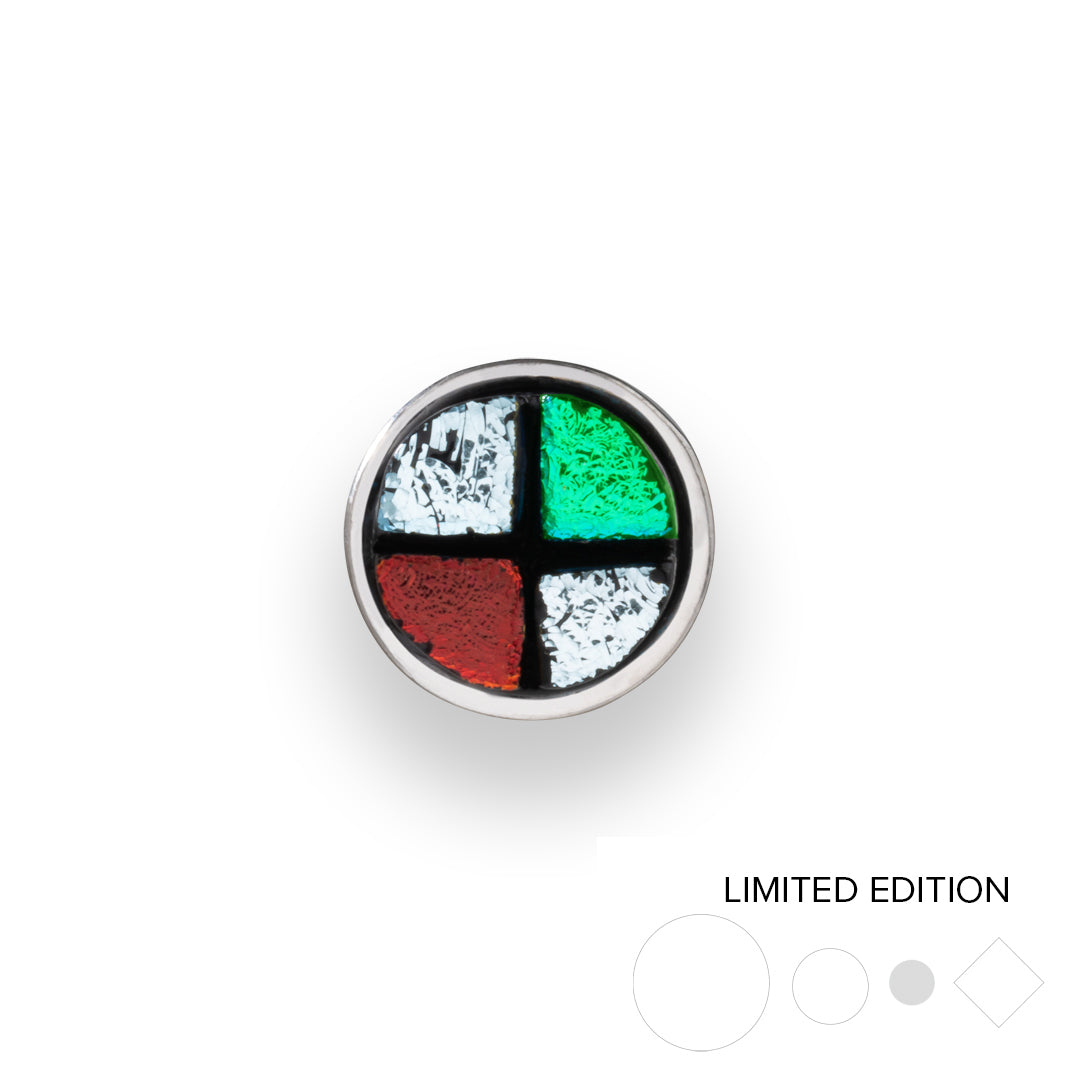 Christmas Color Block Dichroic Dotlet