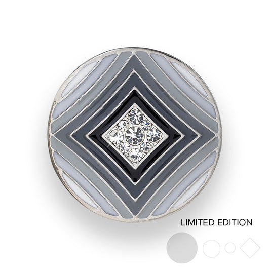 Monochrome Concentric Statement Dot