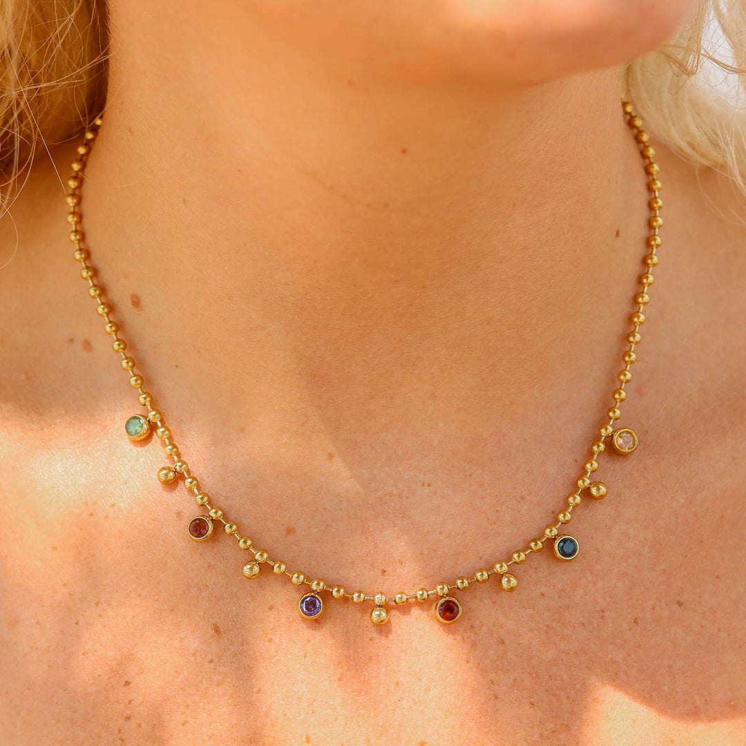 Rainbow Crystal Necklace