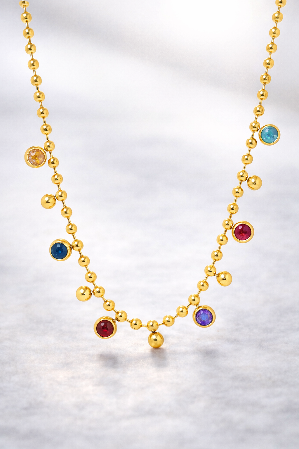 Rainbow Crystal Necklace