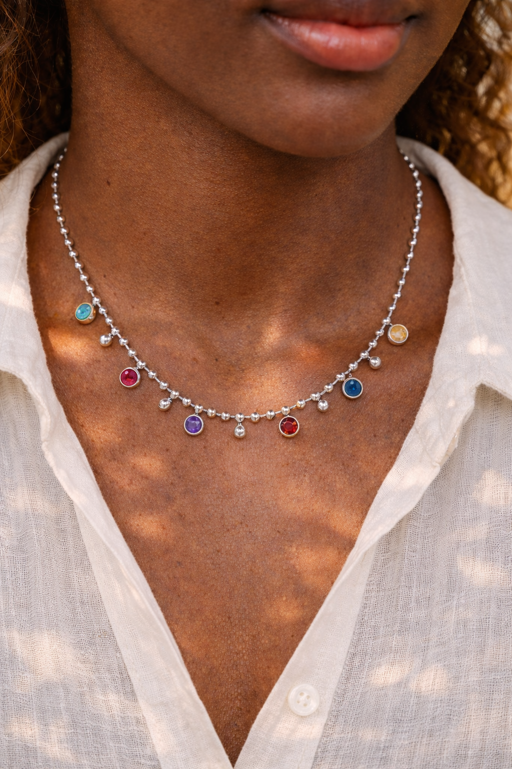 Rainbow Crystal Necklace