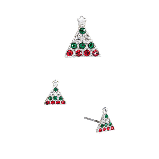 Christmas Tree Slide & Earring Set