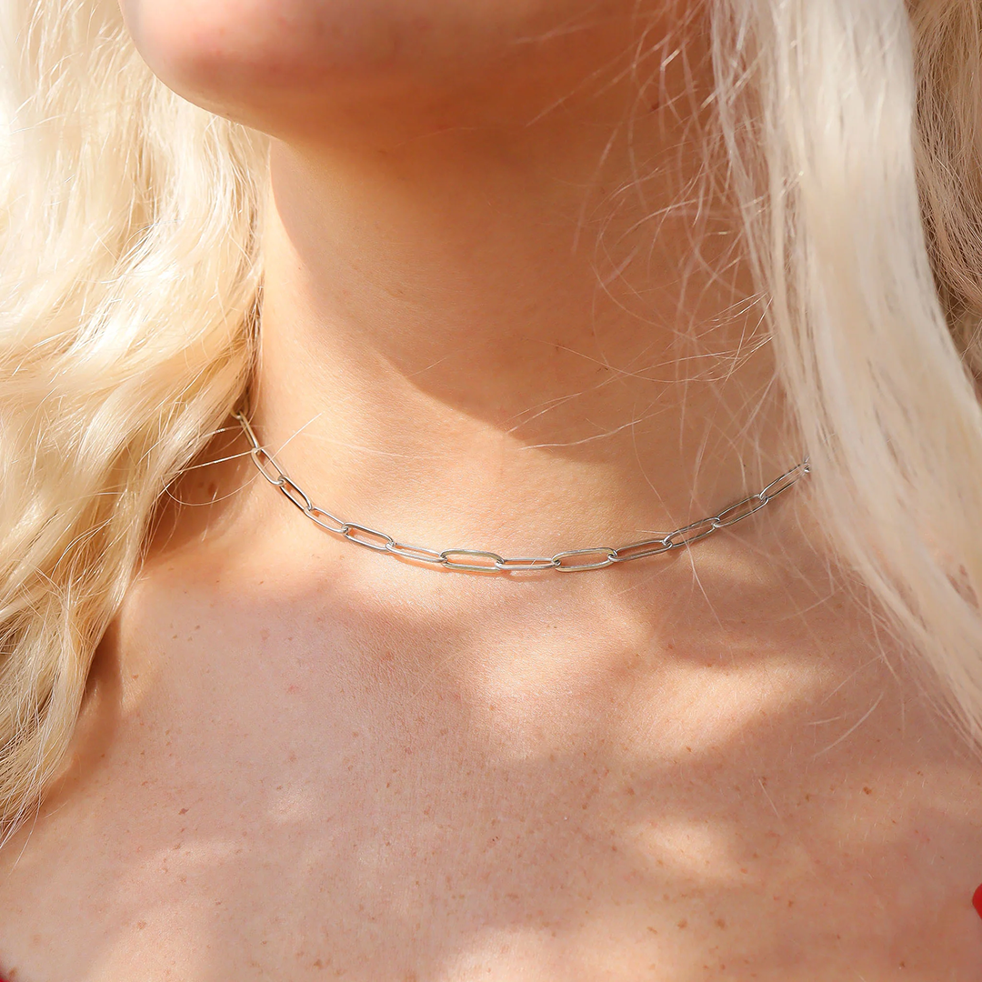 Fine Paperclip Chain 20" (WR)