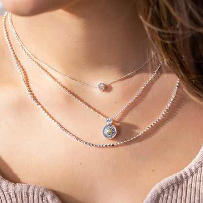 Dainty jewelry for minimalist layering necklaces