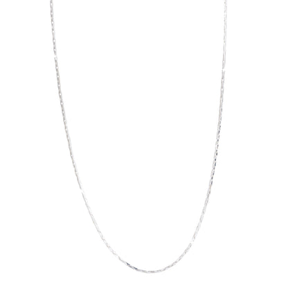 Silver cobra chain necklace for layering and charm jewelry