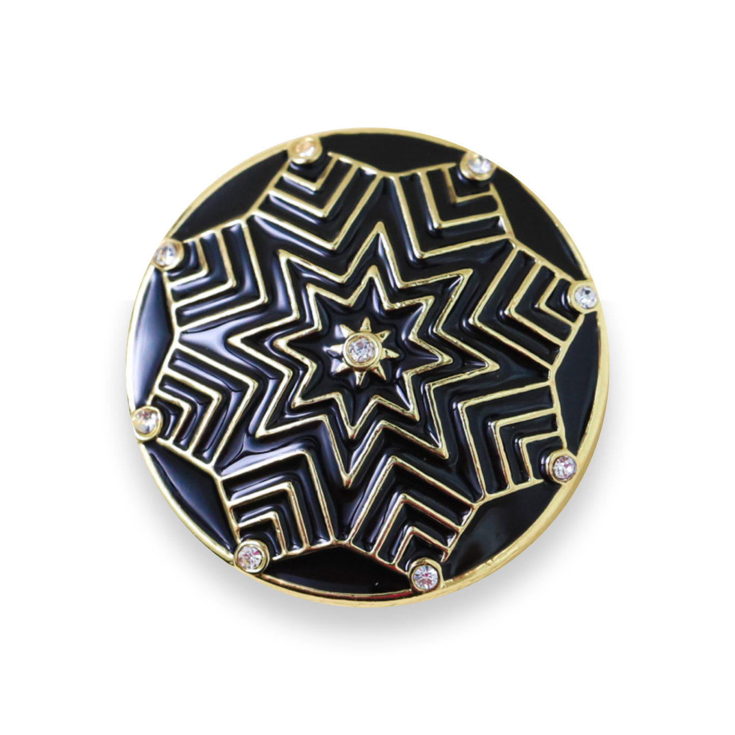 Geo Star Statement - Black and Gold