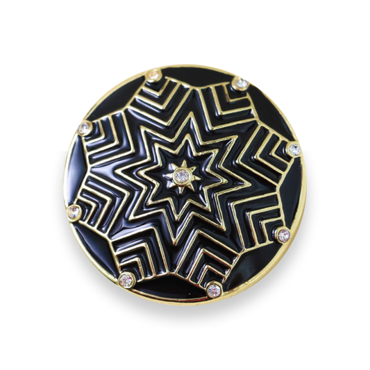 Geo Star Statement - Black and Gold