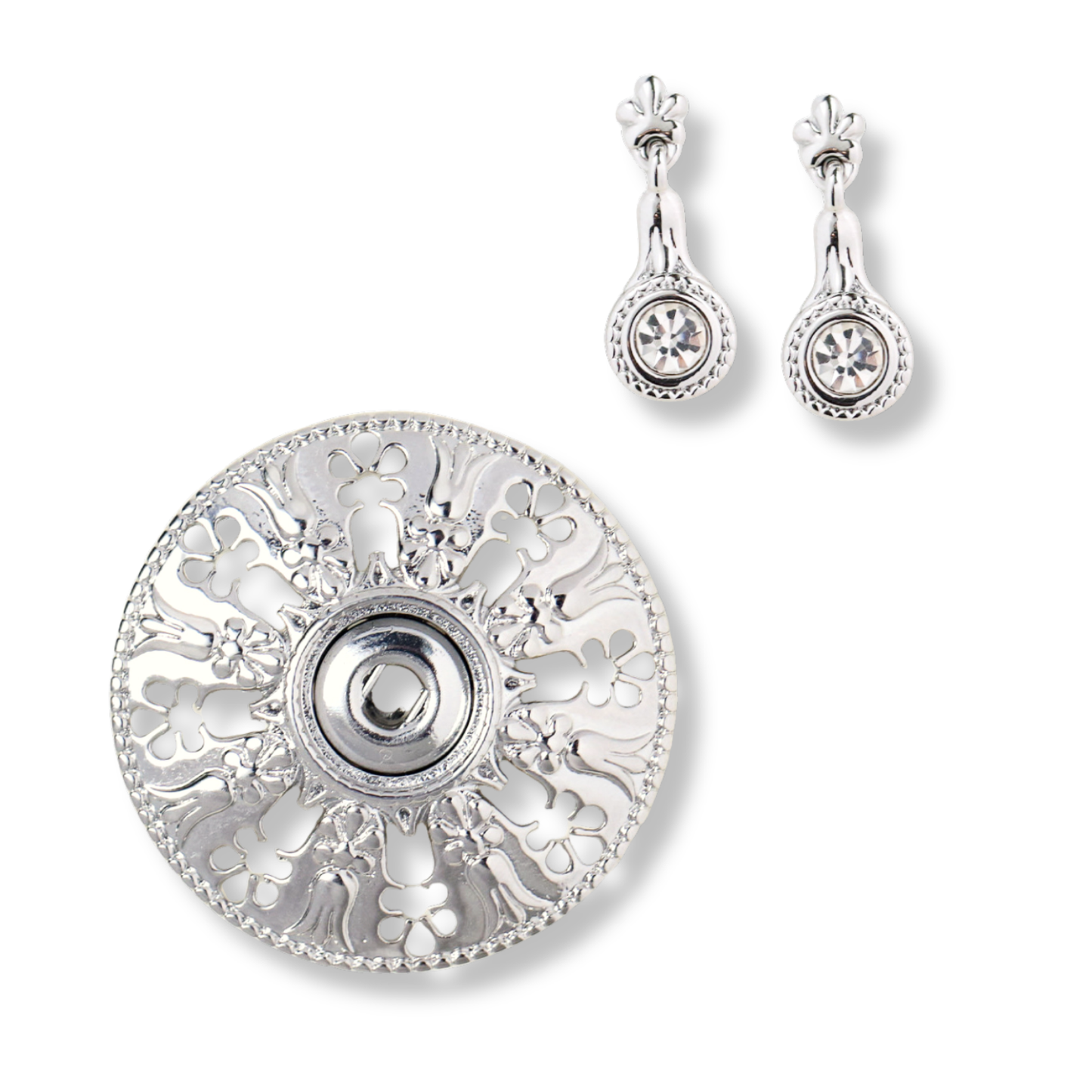Imperial Filigree Pendant and Earring Set