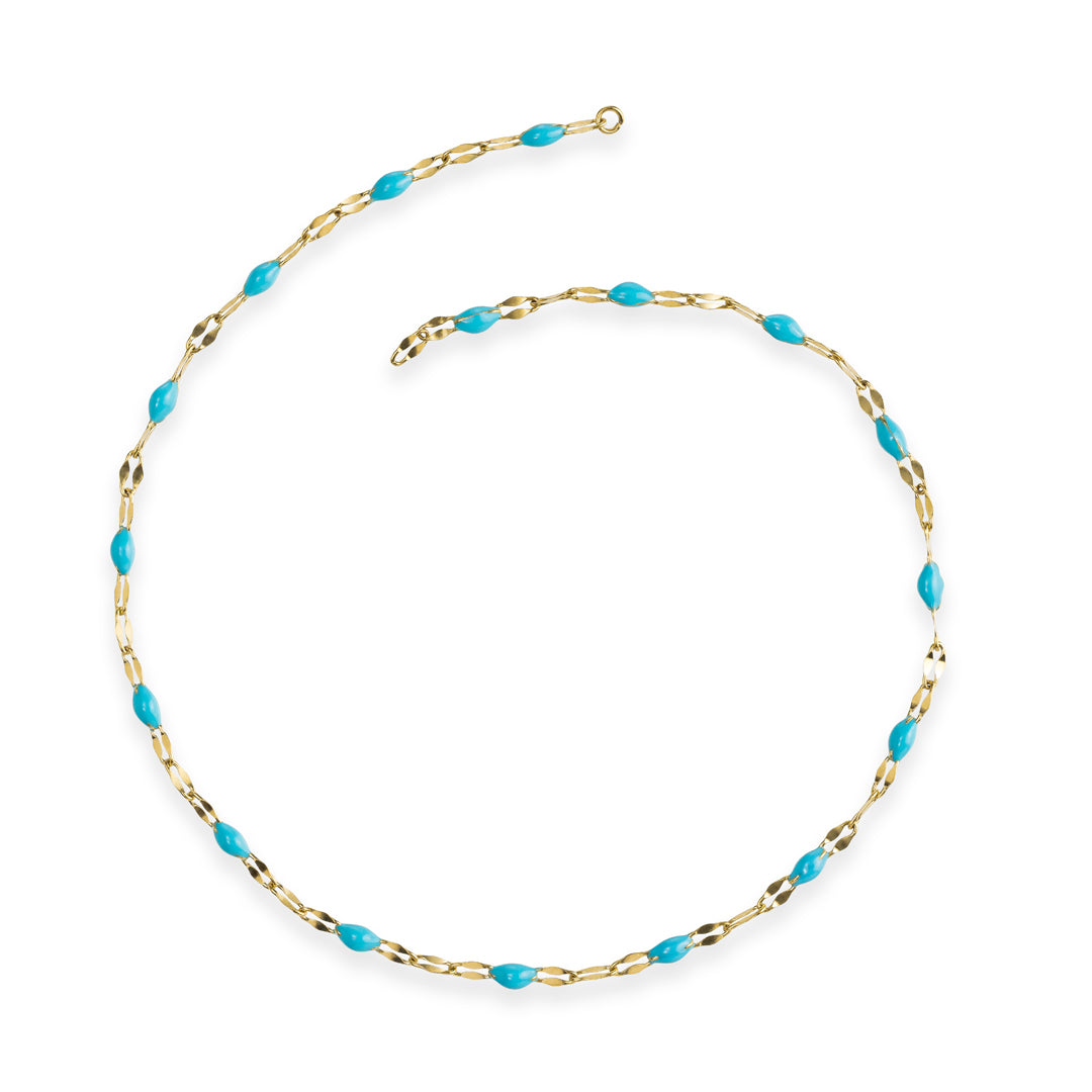 Aqua Enamel Chain
