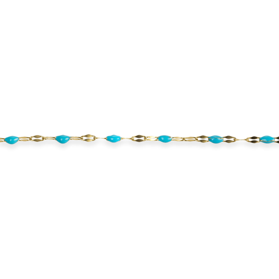 Aqua Enamel Chain