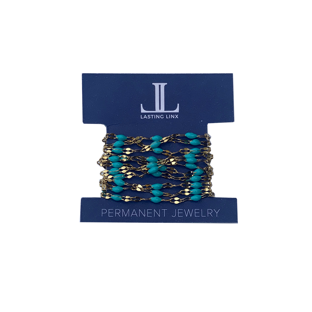 Aqua Enamel Chain