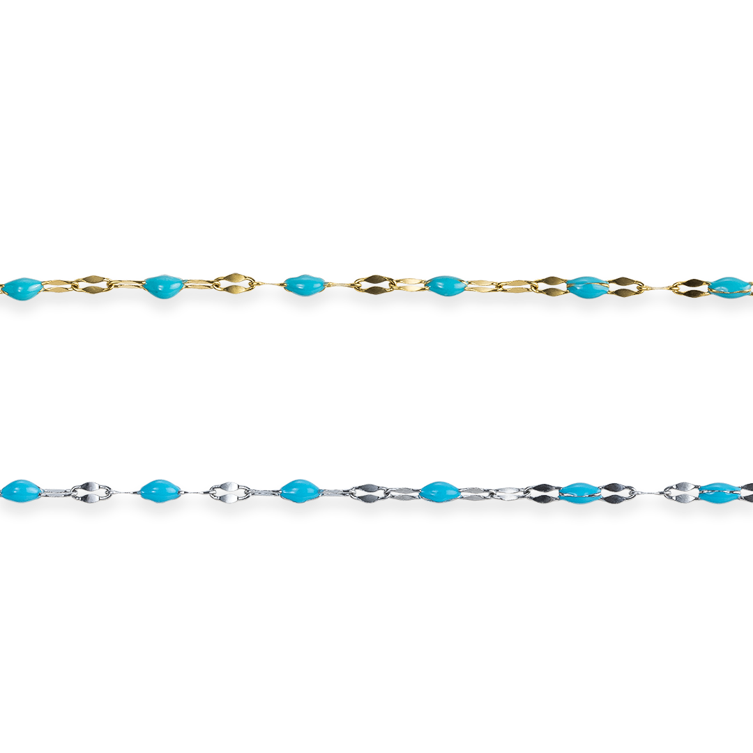 Aqua Enamel Chain
