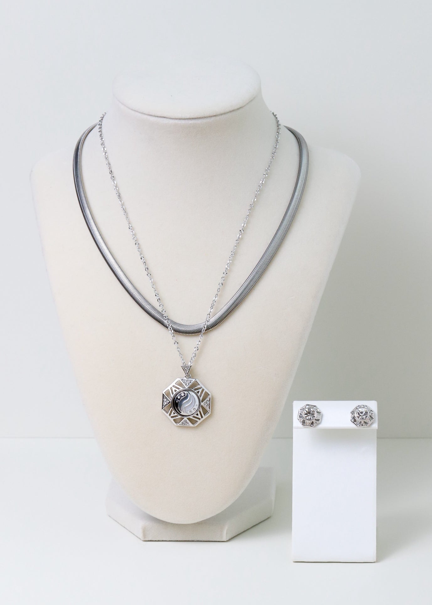 Aurora Original Pendant and Earring Set