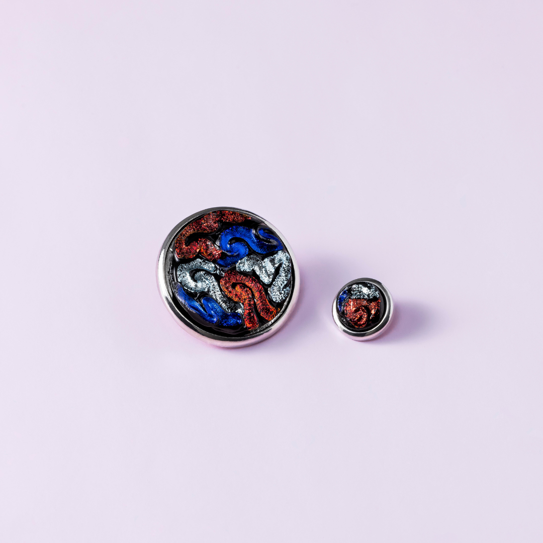 Patriotic Squiggle Dichroic Statement