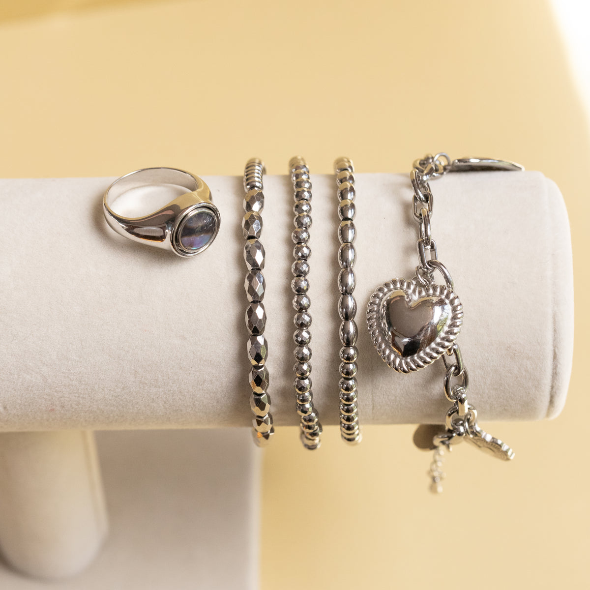 Mixed Bead Bracelet Stack