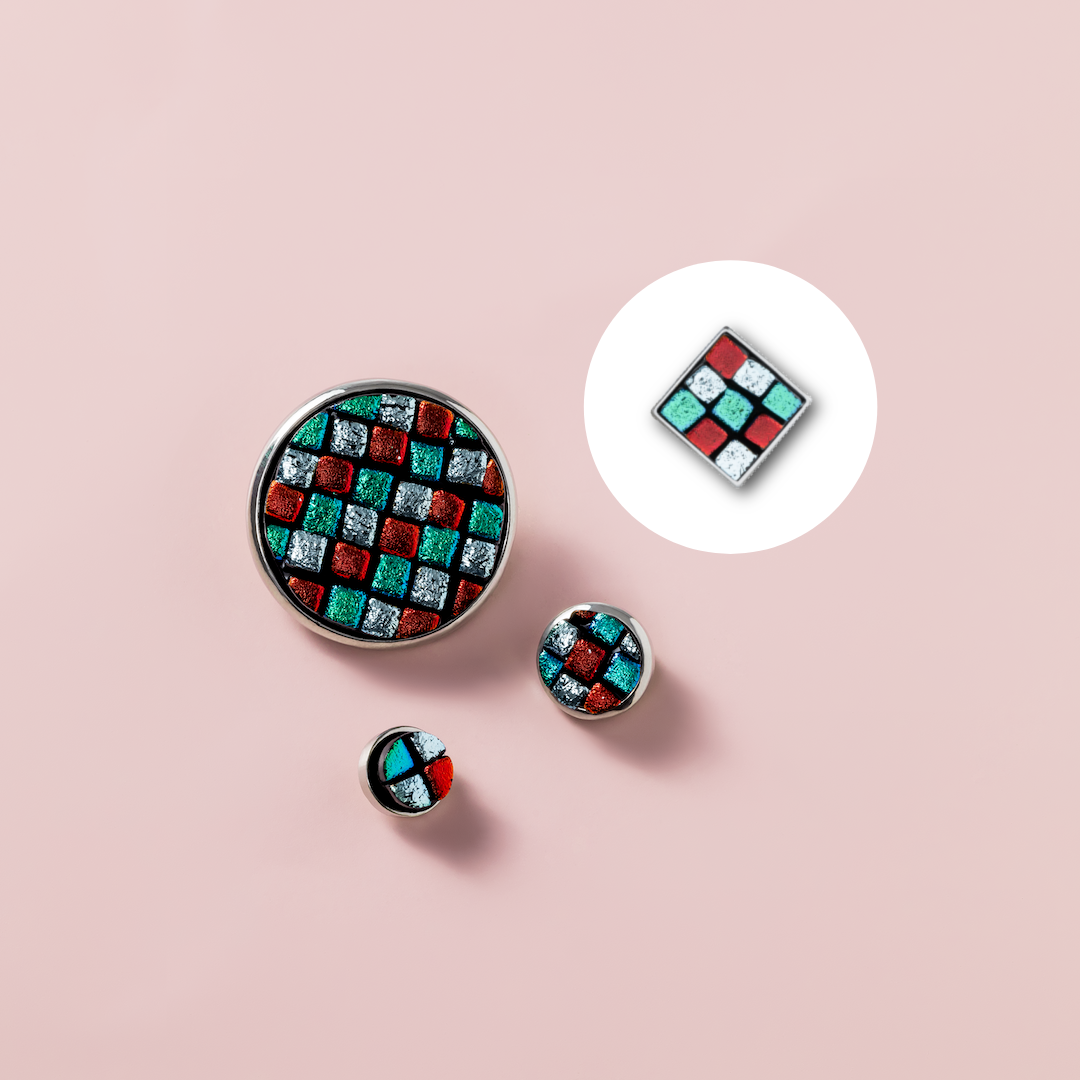 Christmas Color Block Dichroic Original