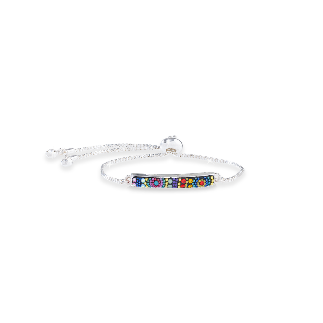 Dainty crystal layering bracelet