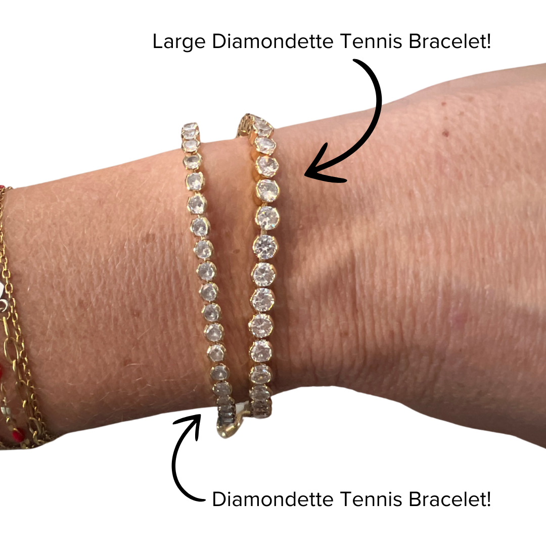 Large Diamondette Tennis Bracelet
