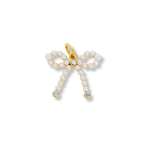 Pearl Bow Charm