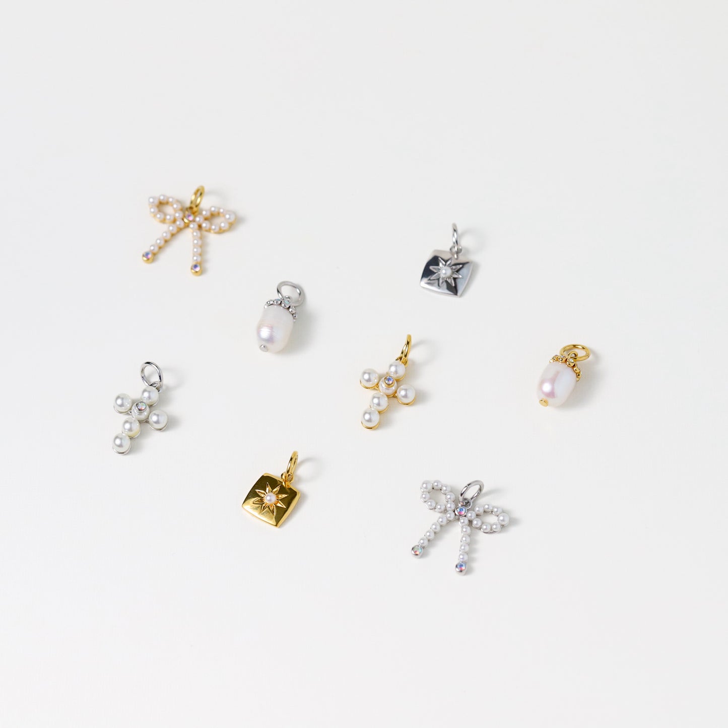 Pearl Bow Charm