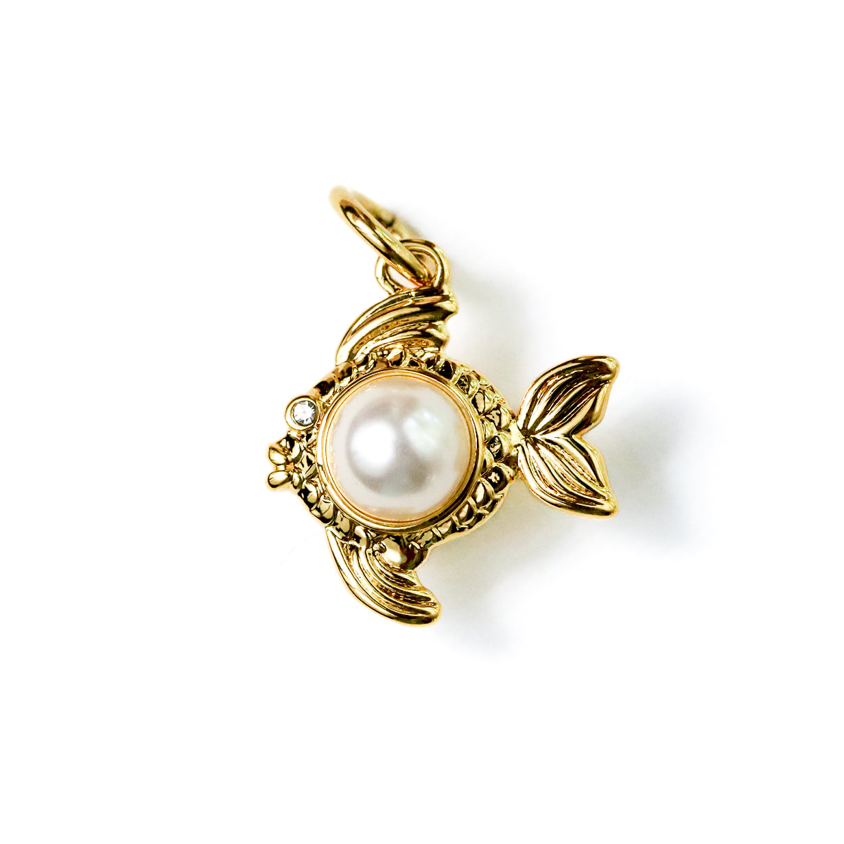 Pearl Fish Charm