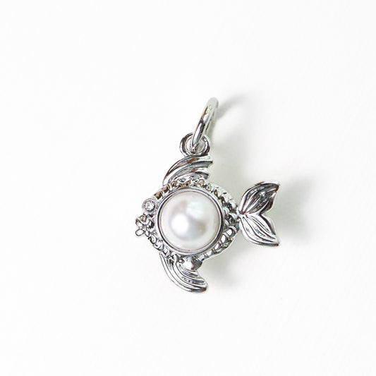 Pearl Fish Charm