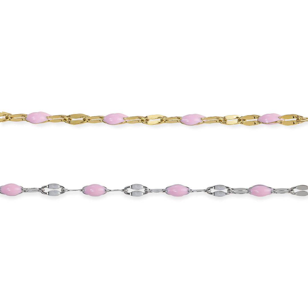 Pink Enamel Chain