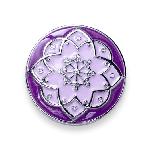 Purple Petaline Statement Dot
