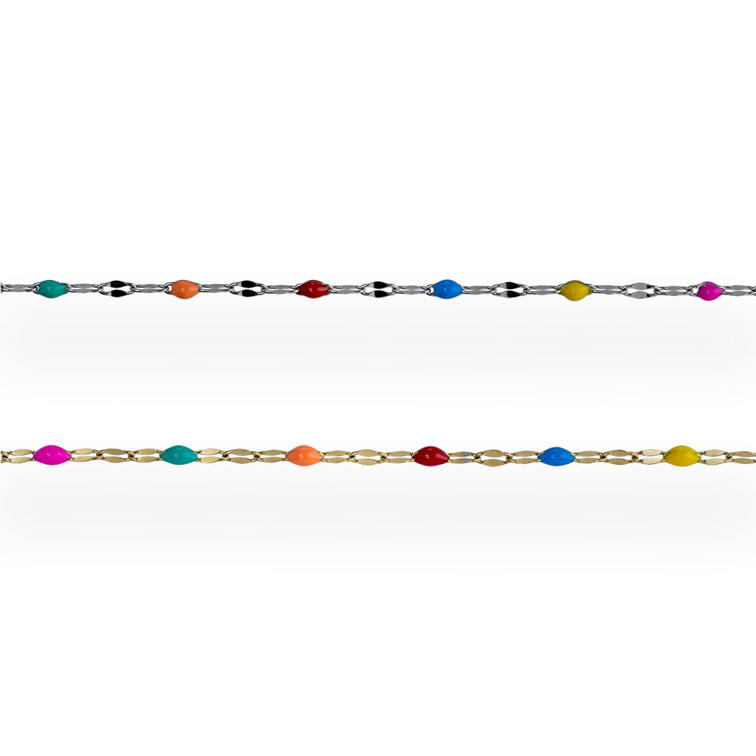 Rainbow Enamel Chain