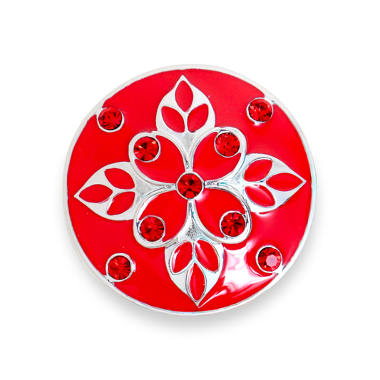 Red Primrose Statement Dot