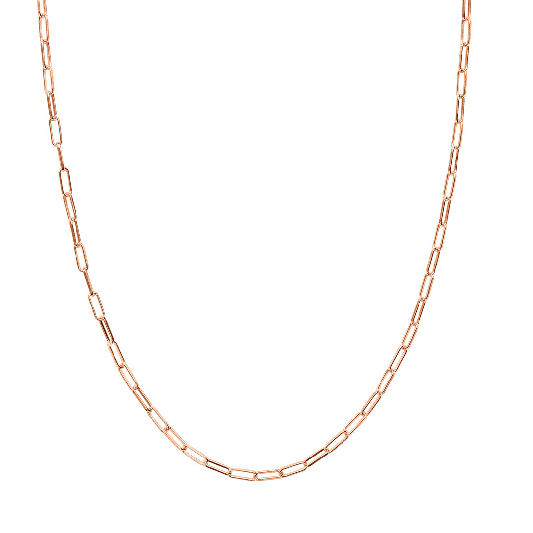 Paperclip chain necklace for layering by Style Dots