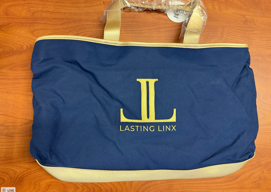 Navy/Gold Lasting Linx Tote