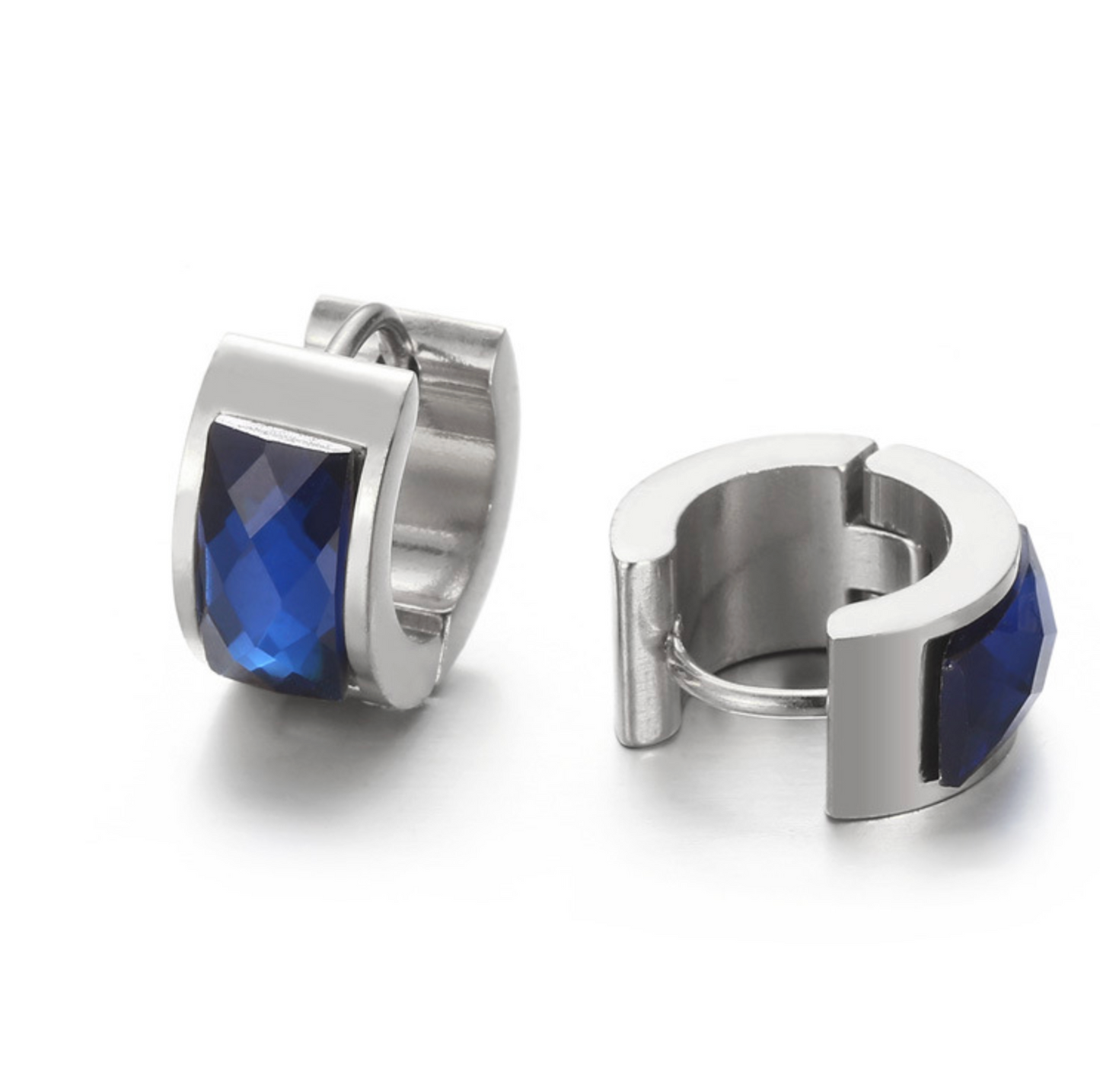 Crystal Huggie Hoops