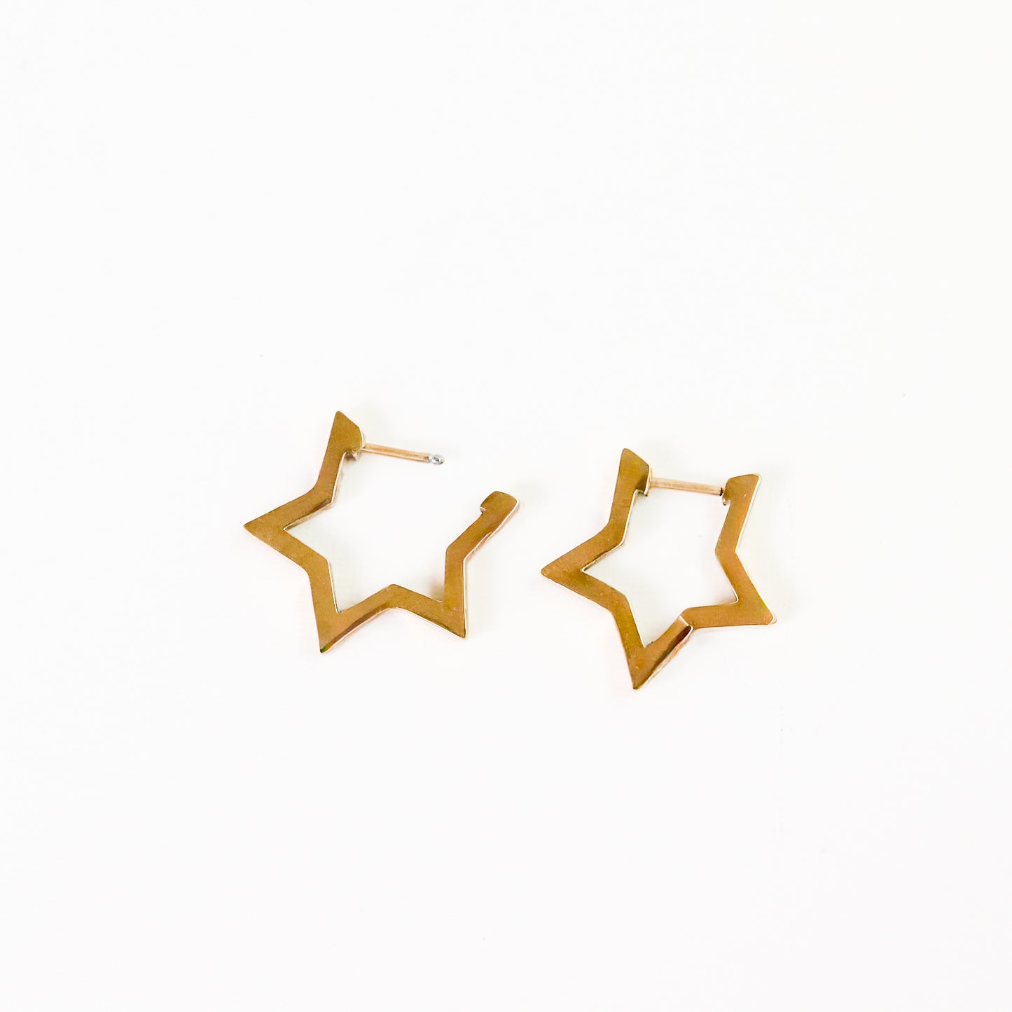 Star Hoop Earrings