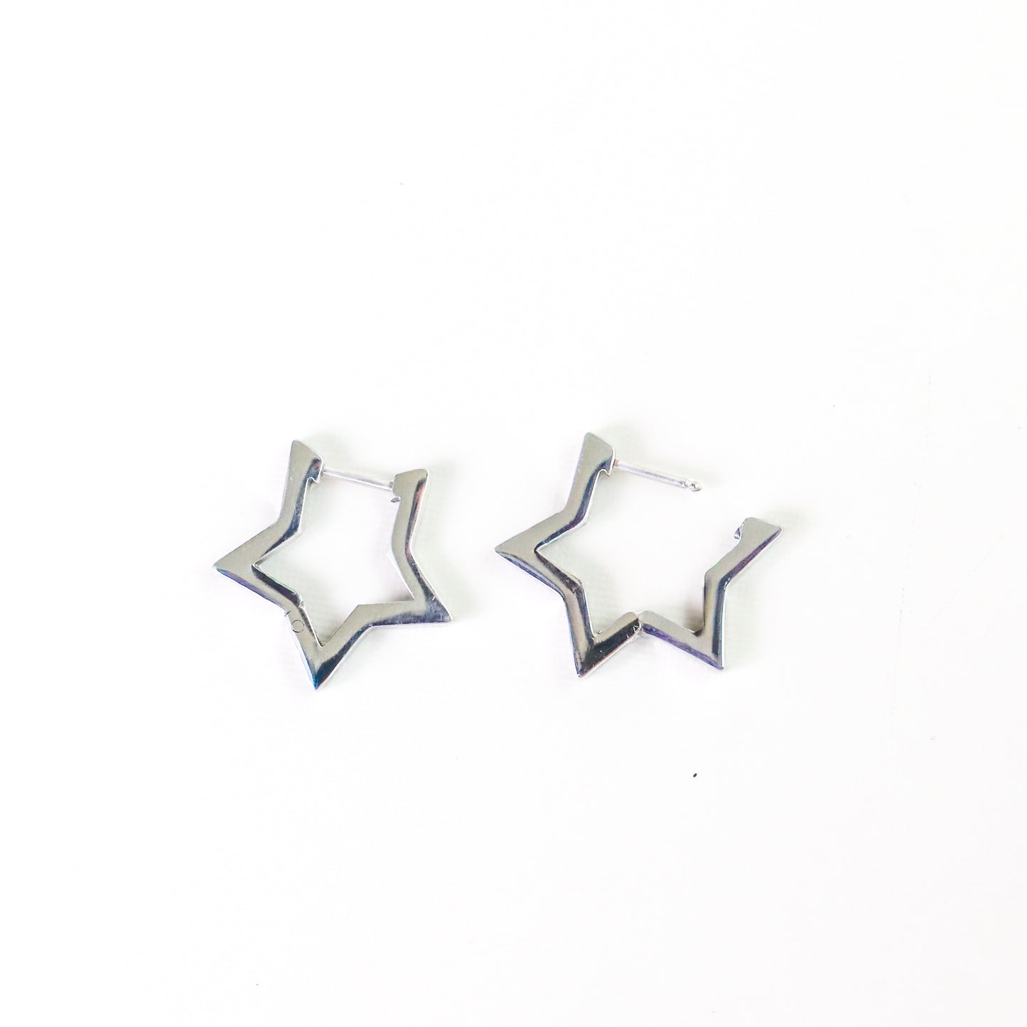Star Hoop Earrings