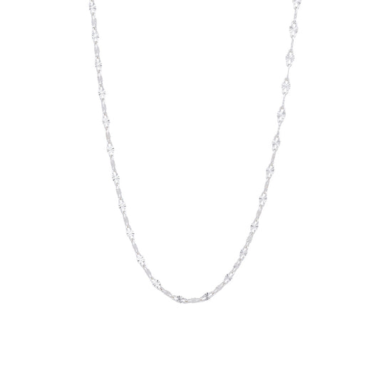 Dainty silver necklace for layering jewelry
